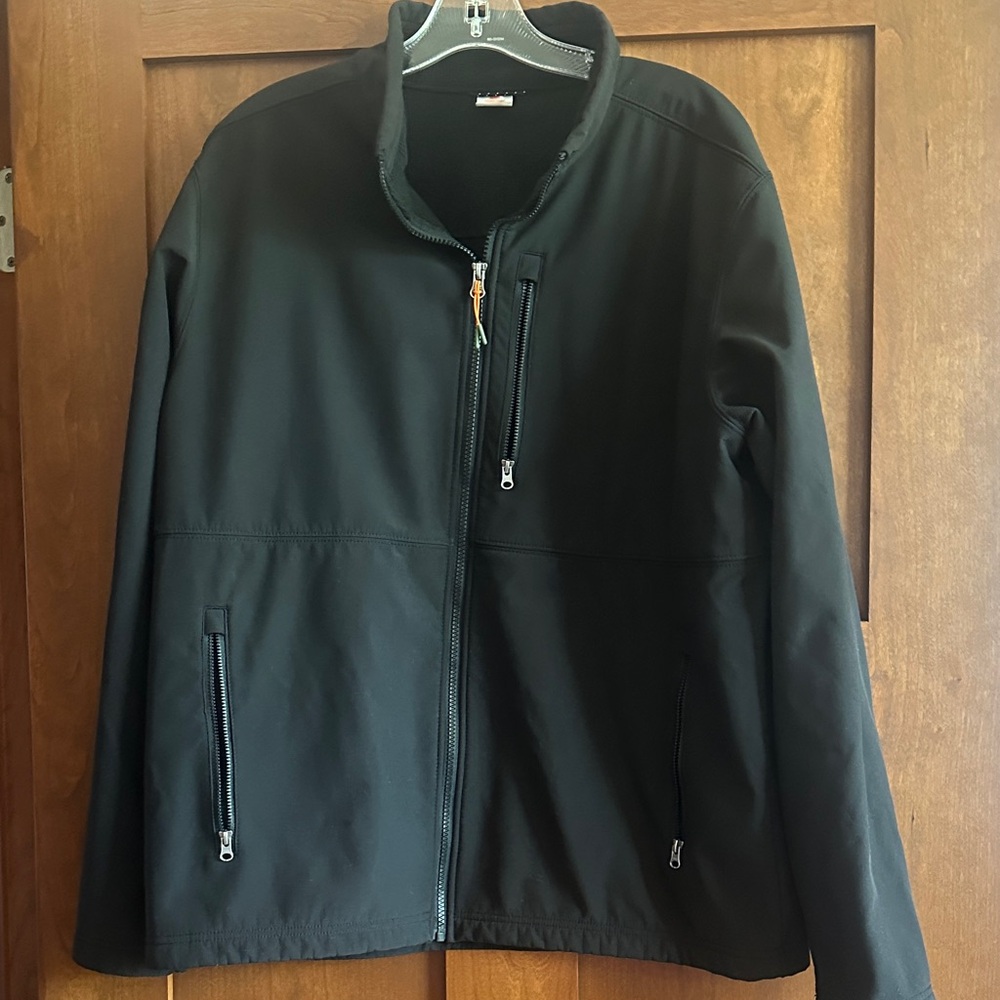 Ozark trail Men's Black Jacket - Classic Zip-Front Coat